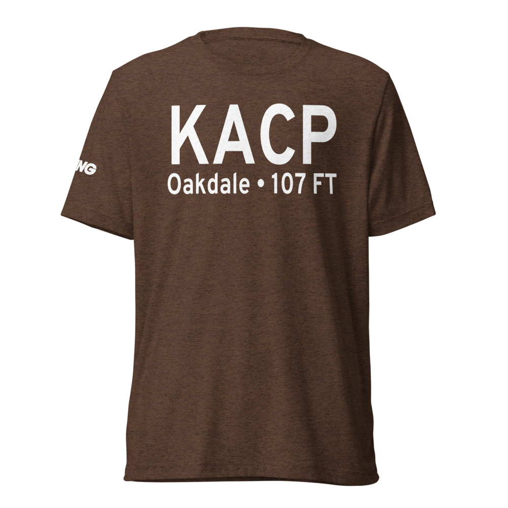 Allen Parish Airport (KACP) ICAO Tri-blend T-Shirt 