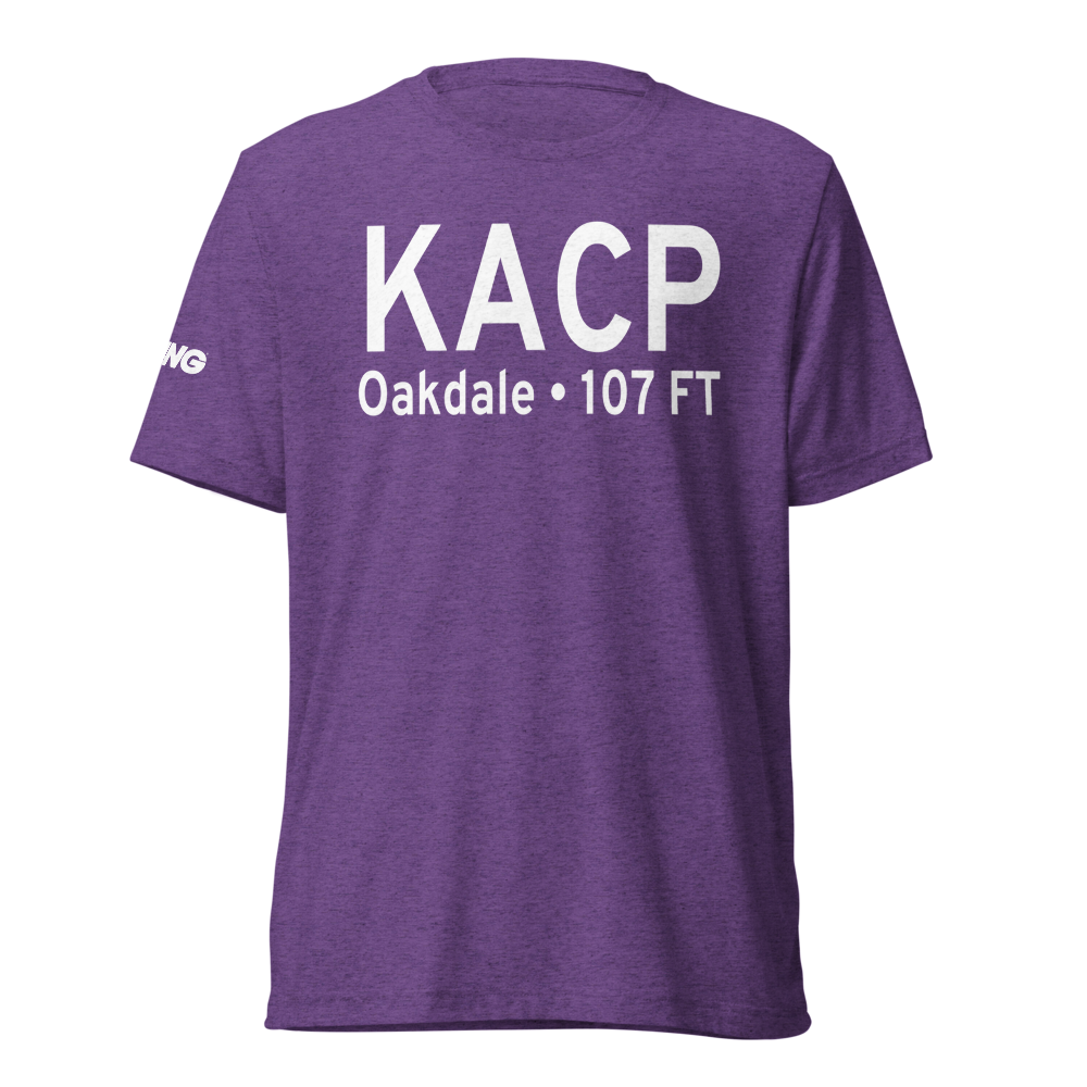 Allen Parish Airport (KACP) ICAO Tri-blend T-Shirt 
