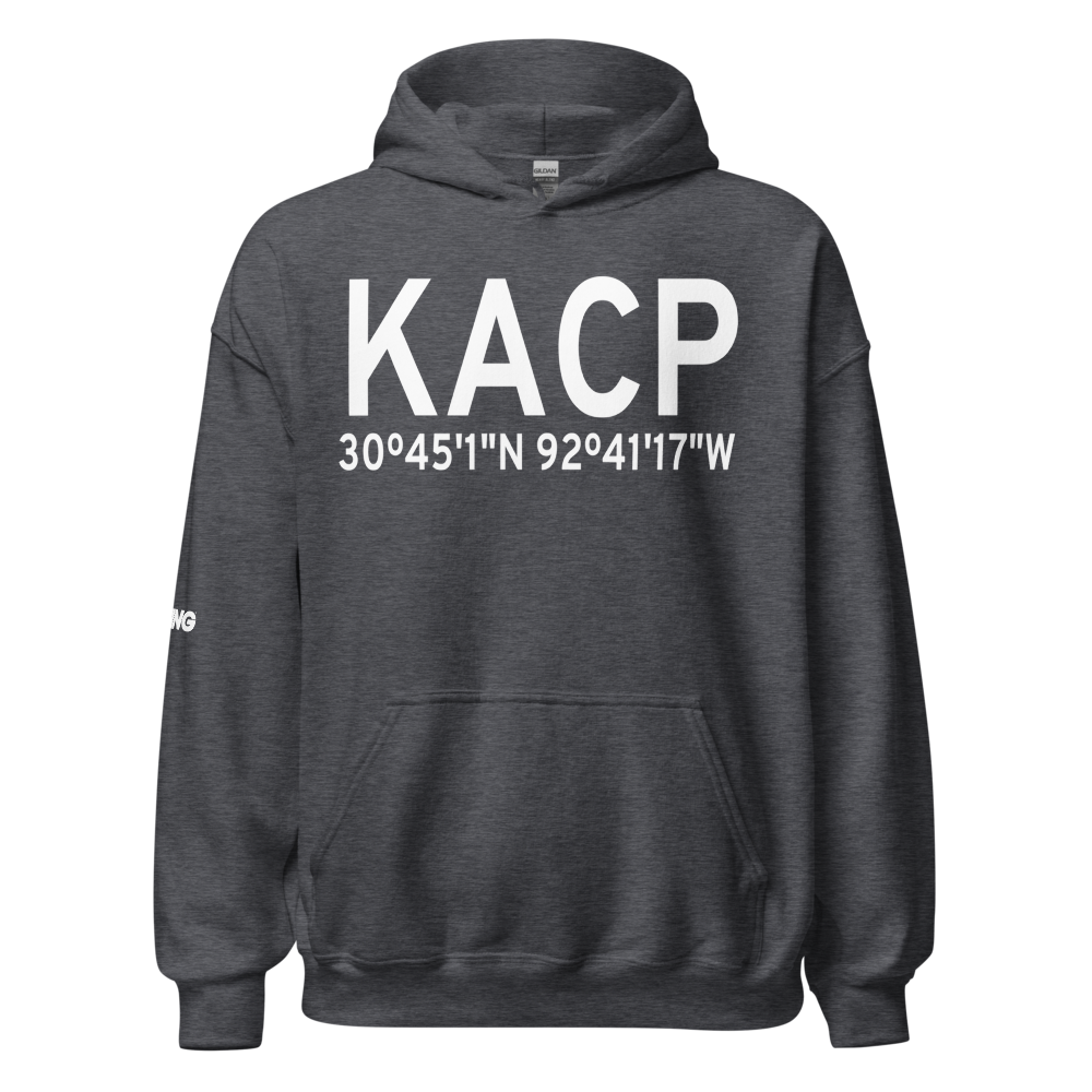 Allen Parish Airport (KACP) ICAO Hoodie Sweatshirt 