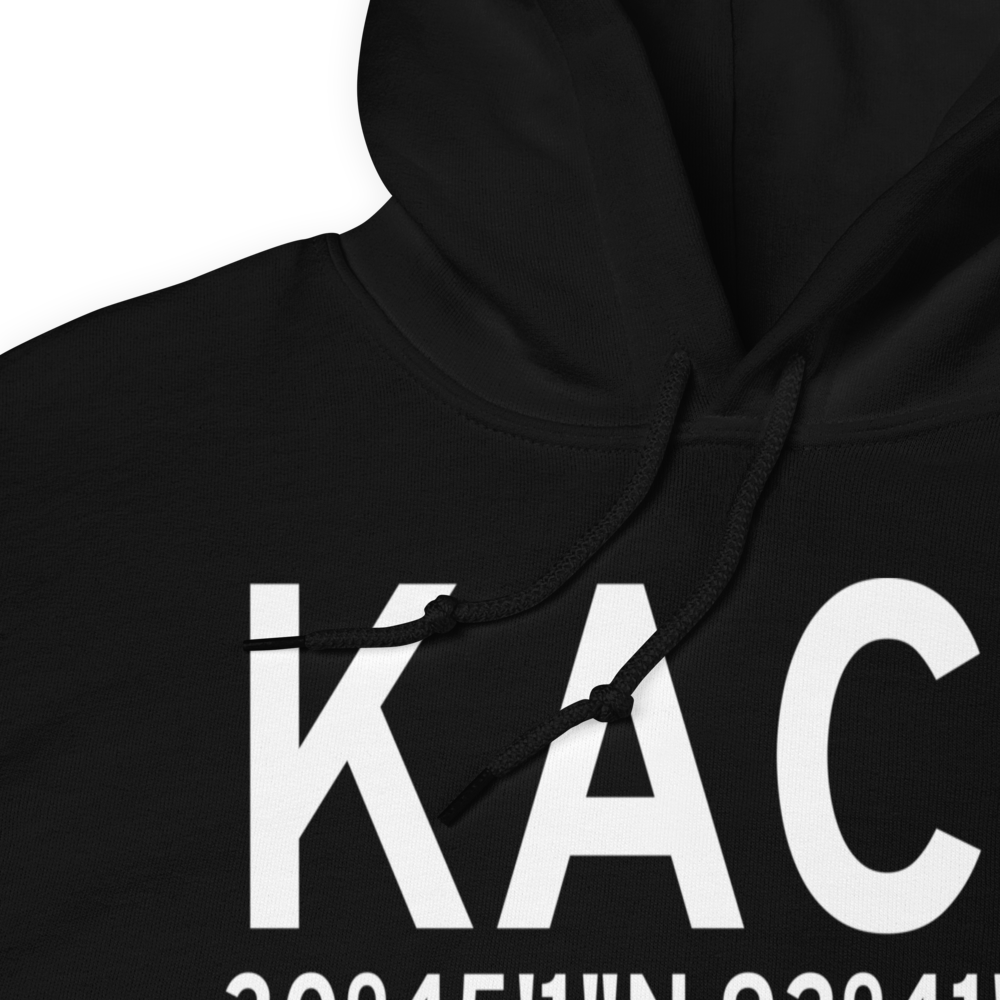 Allen Parish Airport (KACP) ICAO Hoodie Sweatshirt 