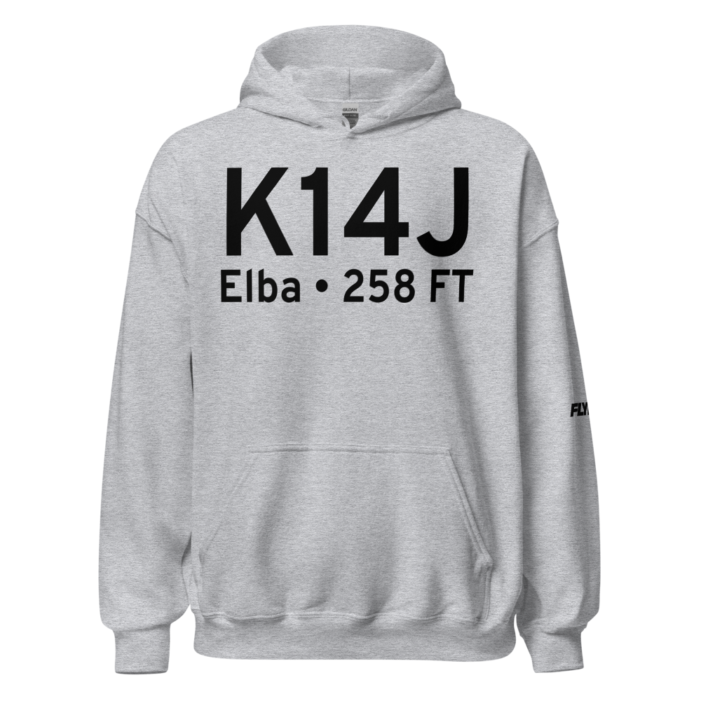 Carl Folsom Airport (K14J) ICAO Hoodie Sweatshirt 