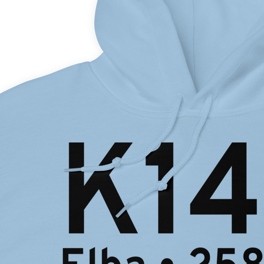 Carl Folsom Airport (K14J) ICAO Hoodie Sweatshirt 