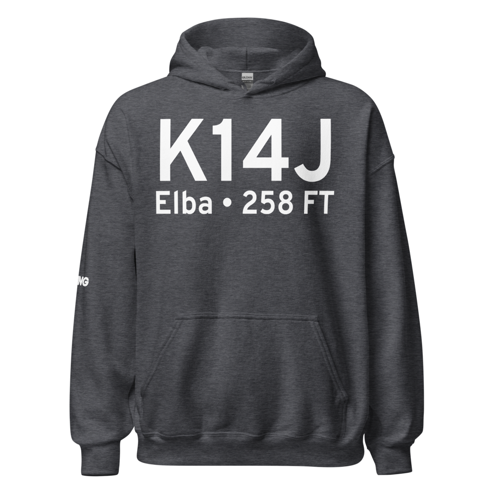Carl Folsom Airport (K14J) ICAO Hoodie Sweatshirt 