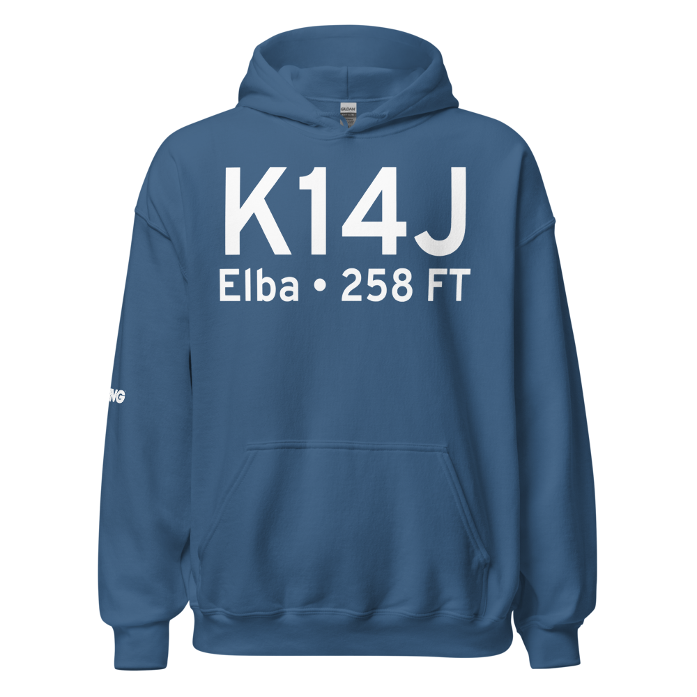 Carl Folsom Airport (K14J) ICAO Hoodie Sweatshirt 