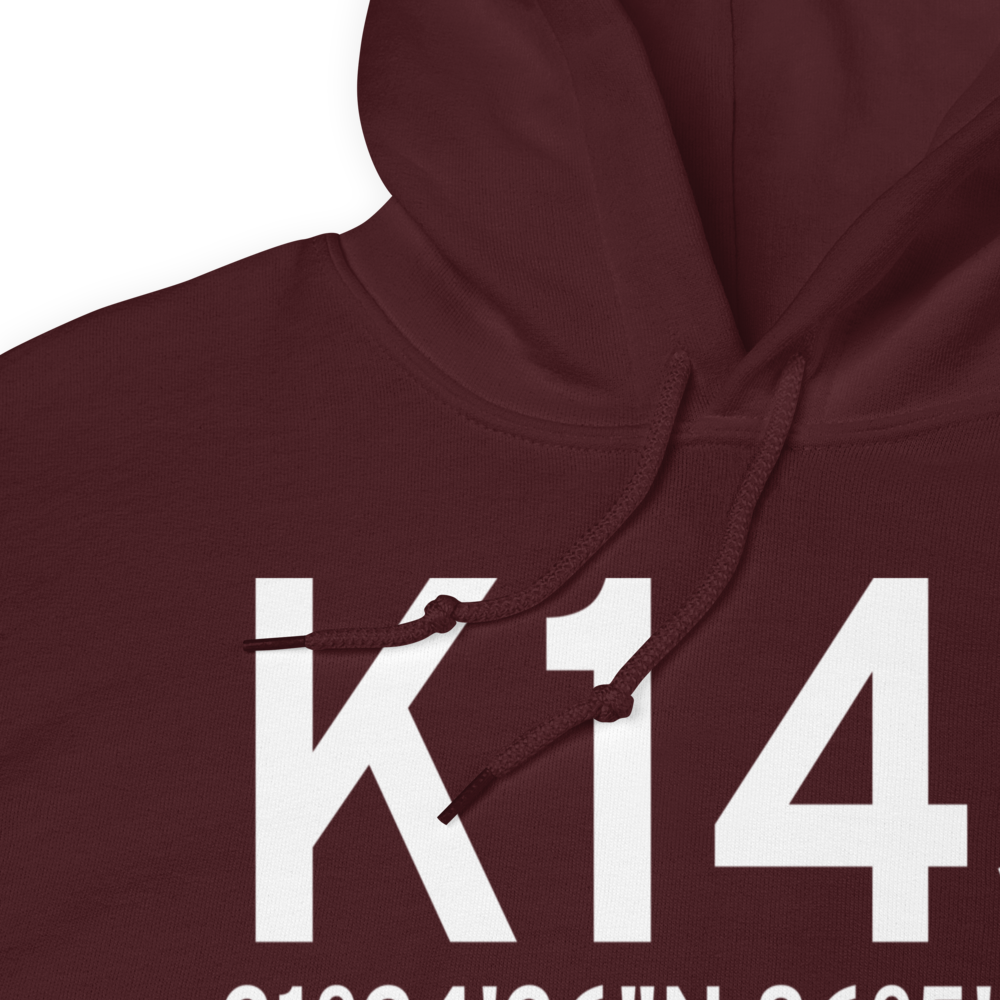 Carl Folsom Airport (K14J) ICAO Hoodie Sweatshirt 