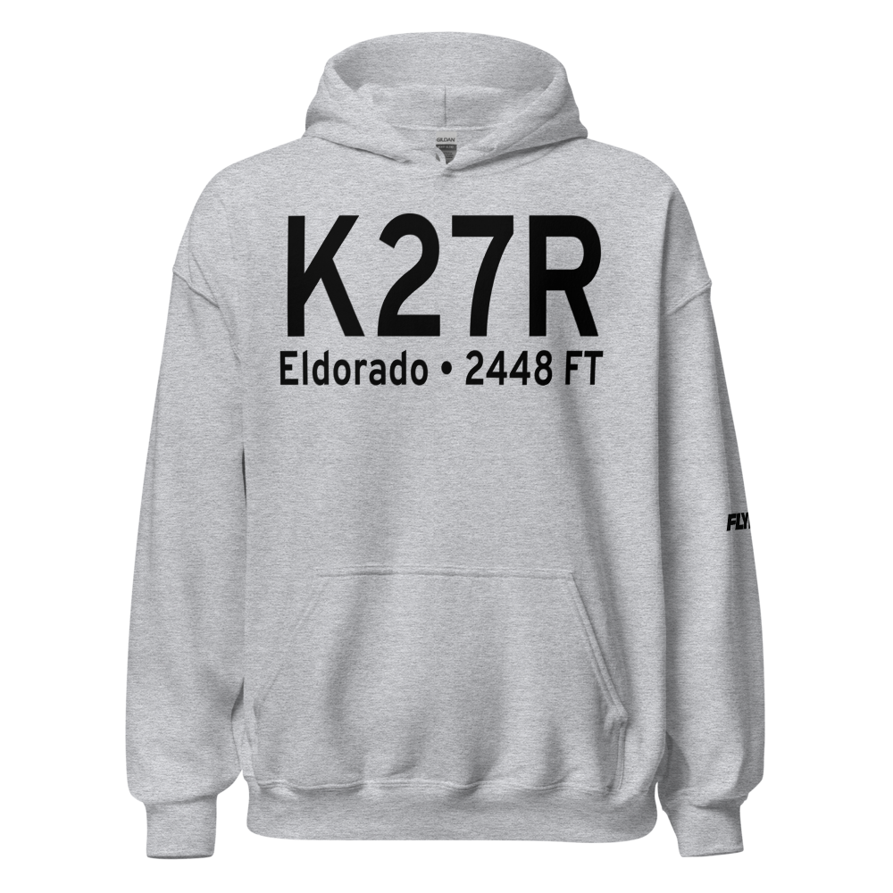 Eldorado Airport (K27R) ICAO Hoodie Sweatshirt 