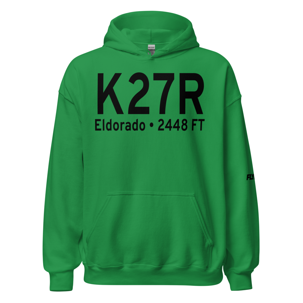 Eldorado Airport (K27R) ICAO Hoodie Sweatshirt 