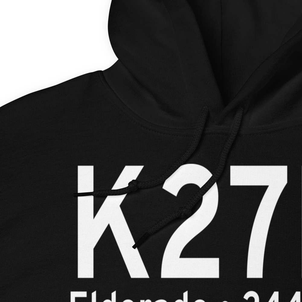 Eldorado Airport (K27R) ICAO Hoodie Sweatshirt 