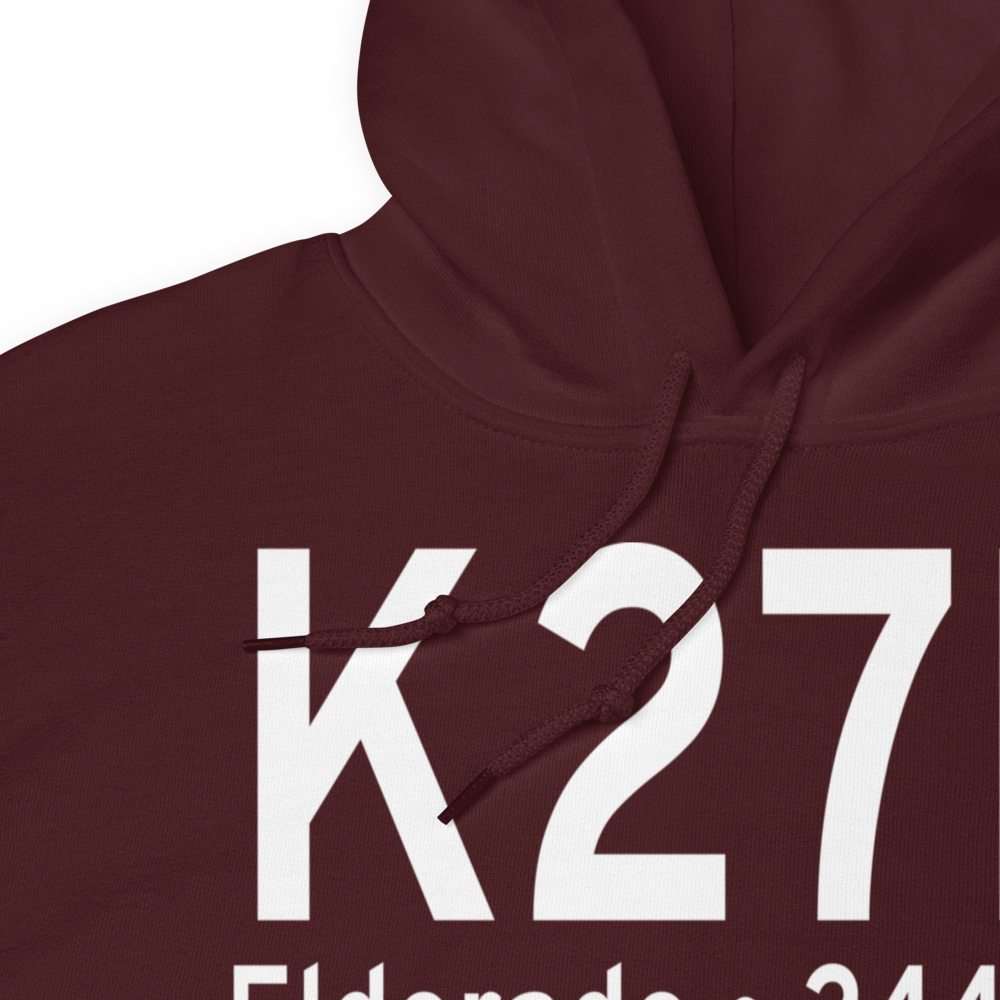 Eldorado Airport (K27R) ICAO Hoodie Sweatshirt 