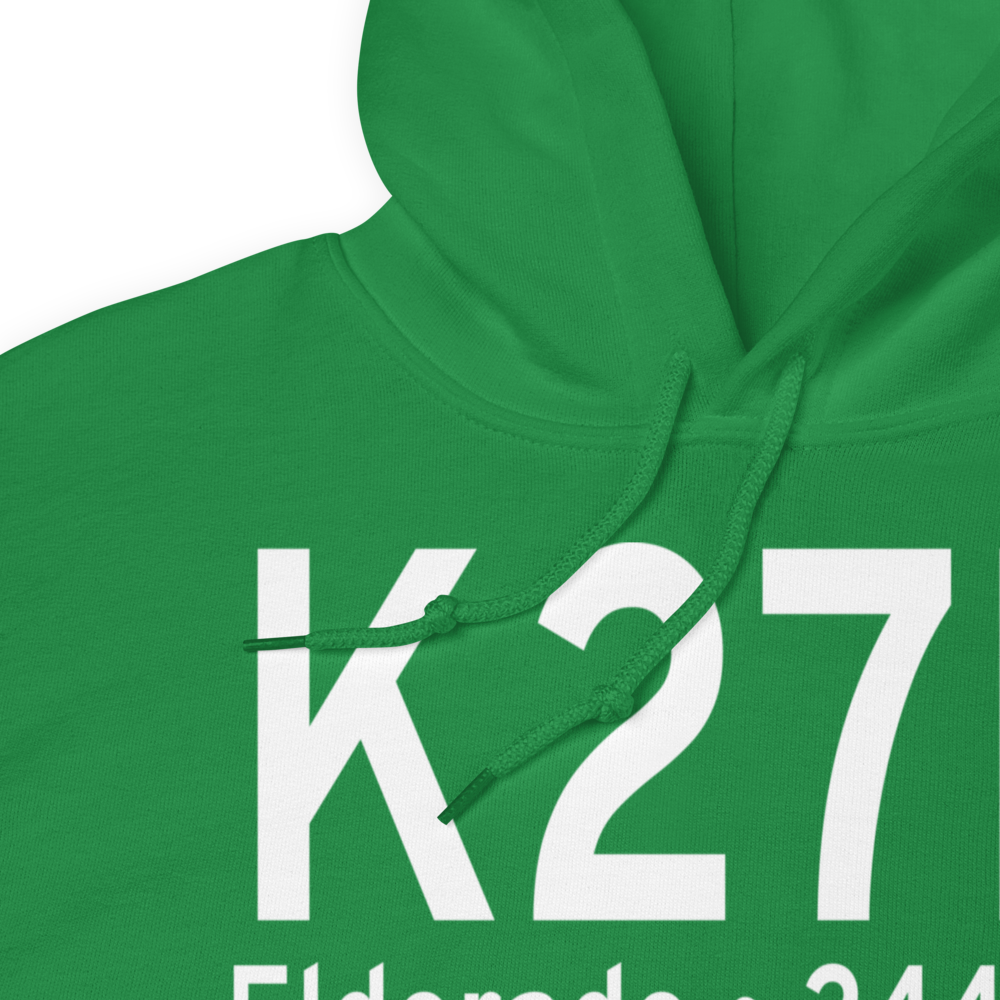 Eldorado Airport (K27R) ICAO Hoodie Sweatshirt 