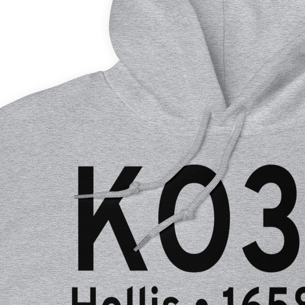 Hollis Municipal Airport (KO35) ICAO Hoodie Sweatshirt 