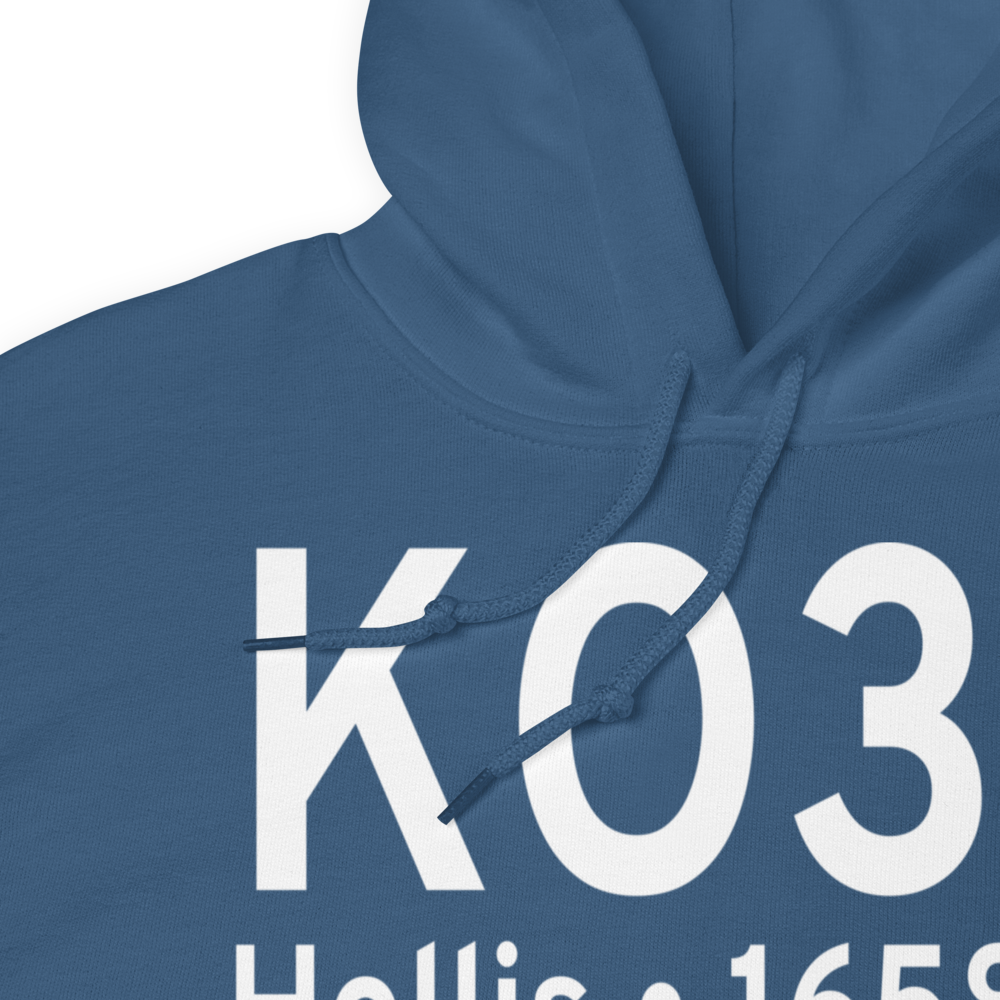 Hollis Municipal Airport (KO35) ICAO Hoodie Sweatshirt 