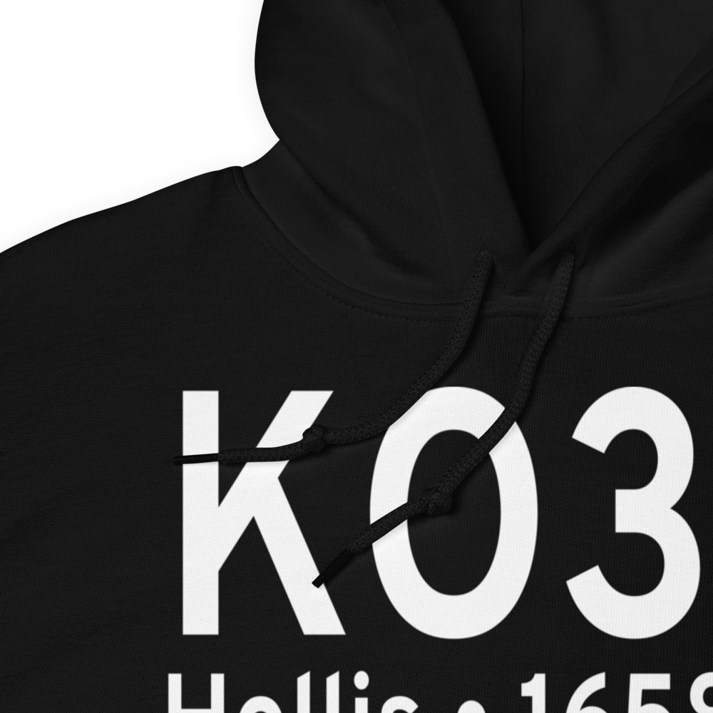 Hollis Municipal Airport (KO35) ICAO Hoodie Sweatshirt 