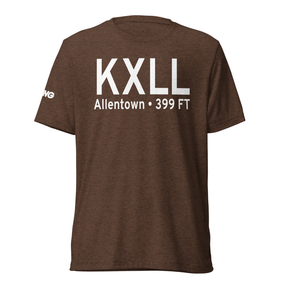Allentown Queen City Municipal Airport (KXLL) ICAO Tri-blend T-Shirt 