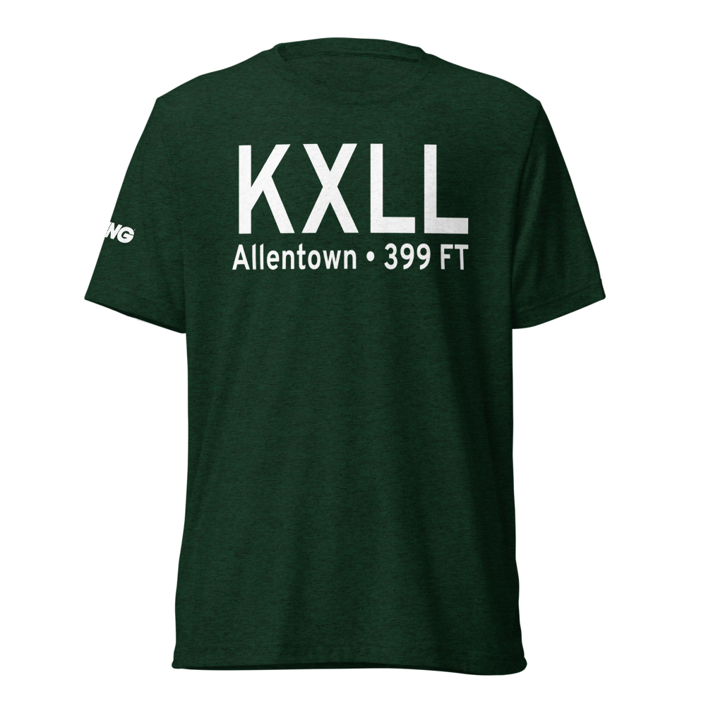 Allentown Queen City Municipal Airport (KXLL) ICAO Tri-blend T-Shirt 