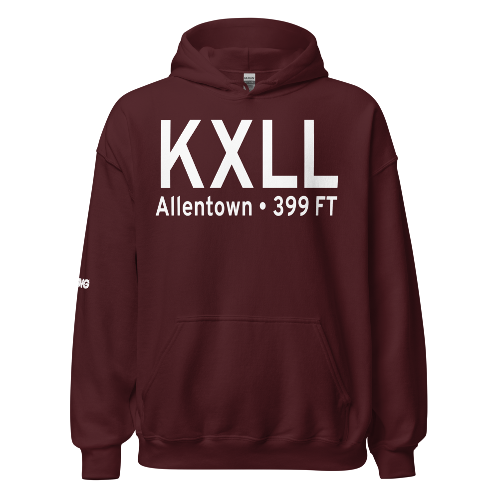 Allentown Queen City Municipal Airport (KXLL) ICAO Hoodie Sweatshirt 