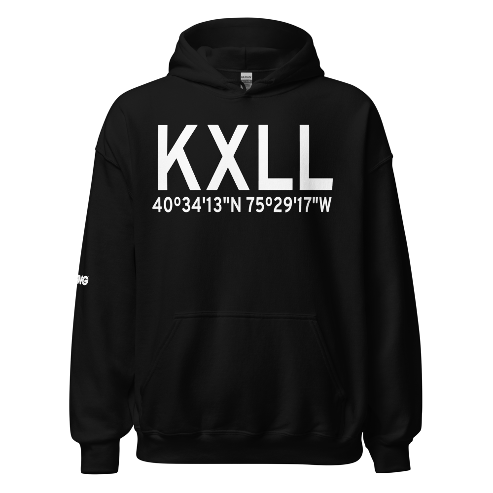 Allentown Queen City Municipal Airport (KXLL) ICAO Hoodie Sweatshirt 