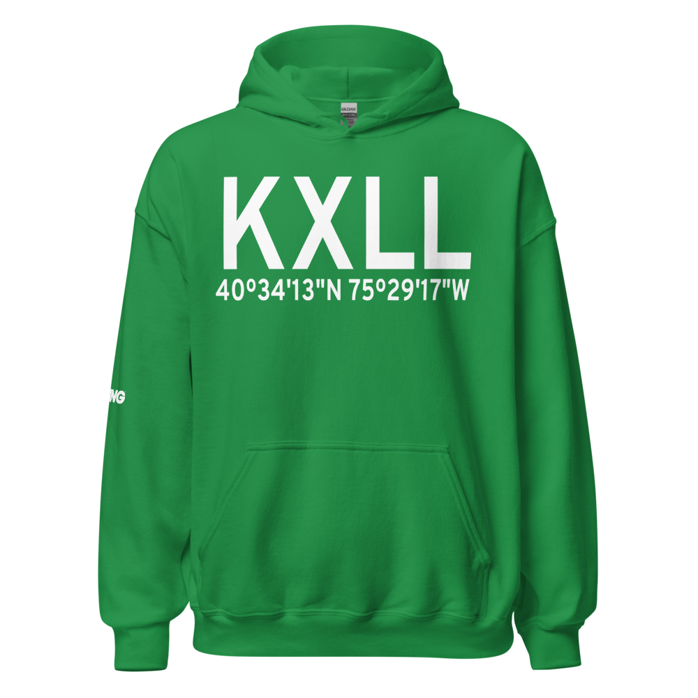 Allentown Queen City Municipal Airport (KXLL) ICAO Hoodie Sweatshirt 