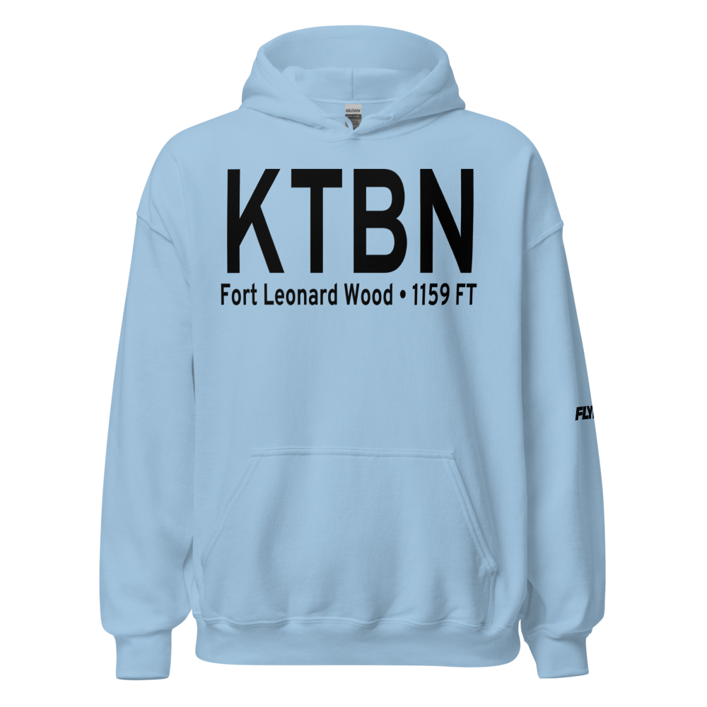 Waynesville-St. Robert Regional Forney field (KTBN) ICAO Hoodie Sweatshirt 