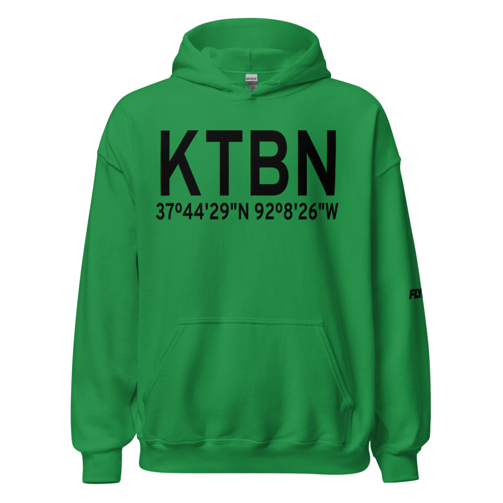 Waynesville-St. Robert Regional Forney field (KTBN) ICAO Hoodie Sweatshirt 
