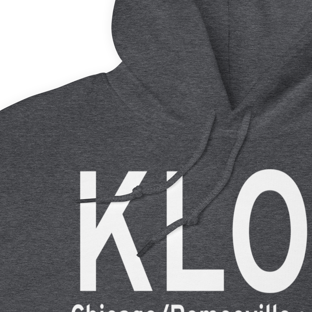 Lewis University Airport (KLOT) ICAO Hoodie Sweatshirt 