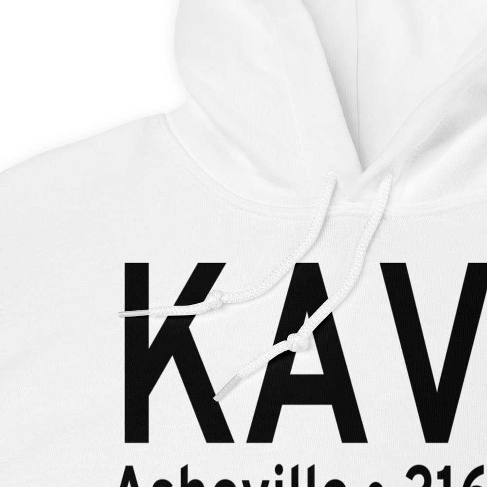 Asheville Regional Airport (KAVL) ICAO Hoodie Sweatshirt 