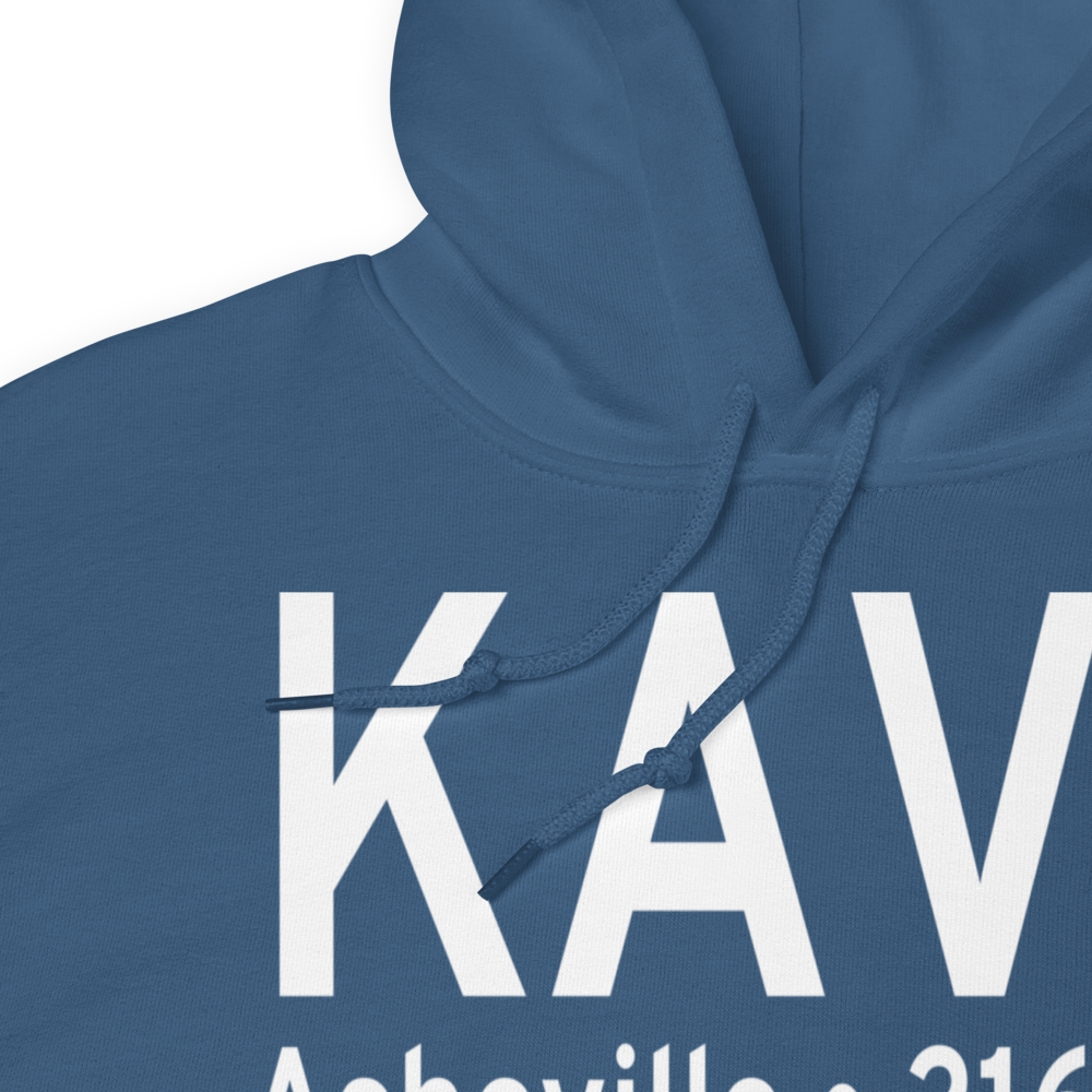 Asheville Regional Airport (KAVL) ICAO Hoodie Sweatshirt 