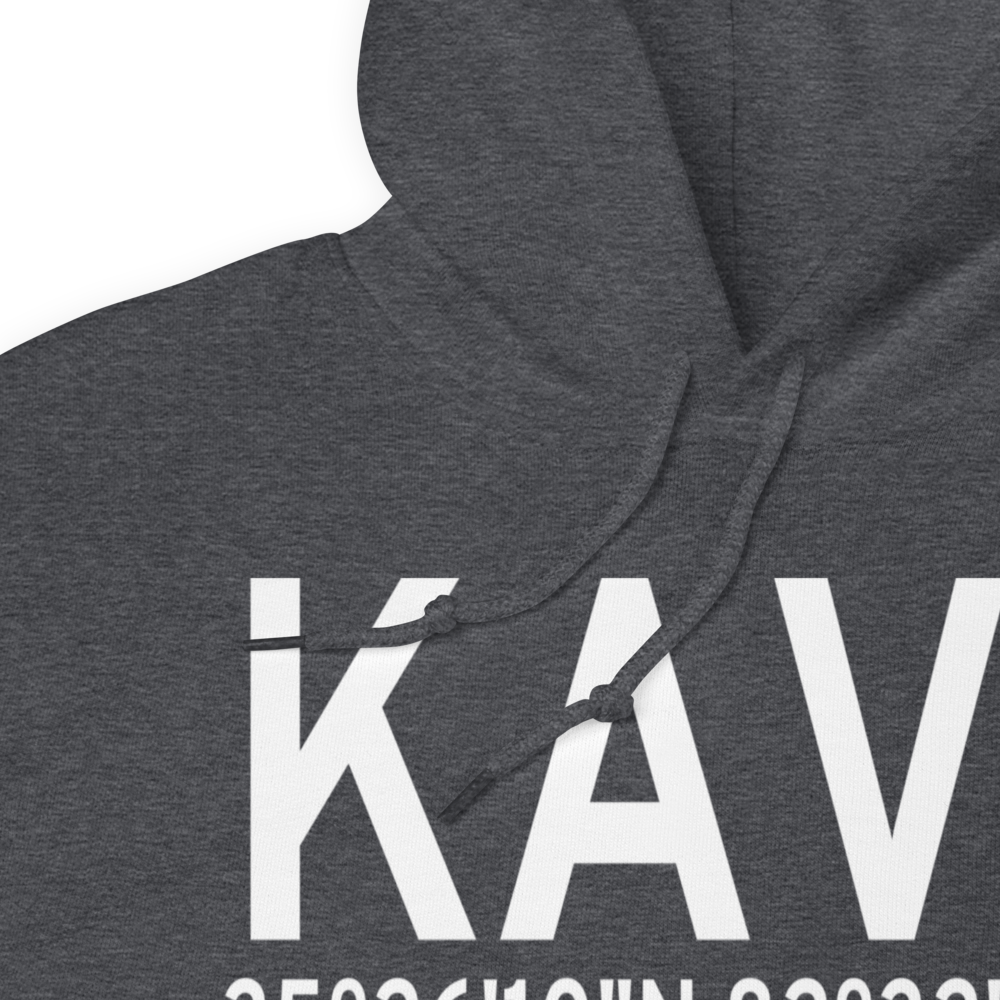 Asheville Regional Airport (KAVL) ICAO Hoodie Sweatshirt 