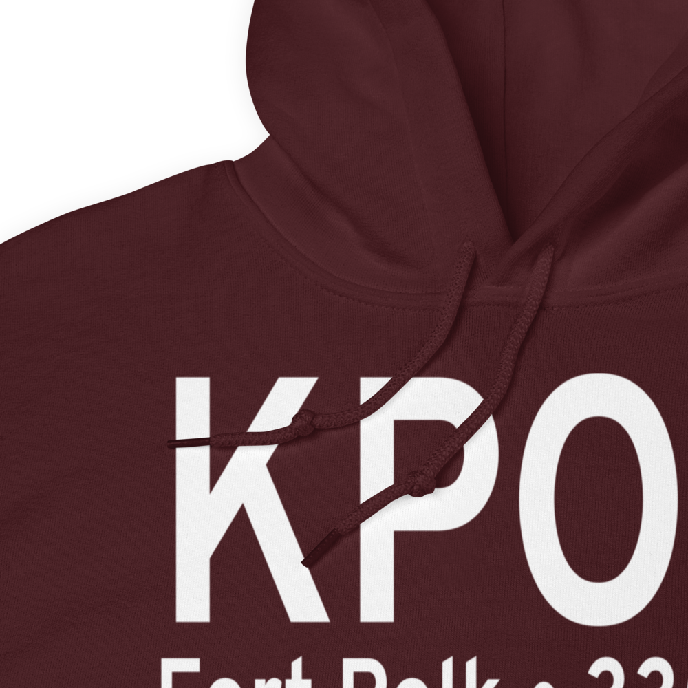 Polk Army Air Field (KPOE) ICAO Hoodie Sweatshirt 