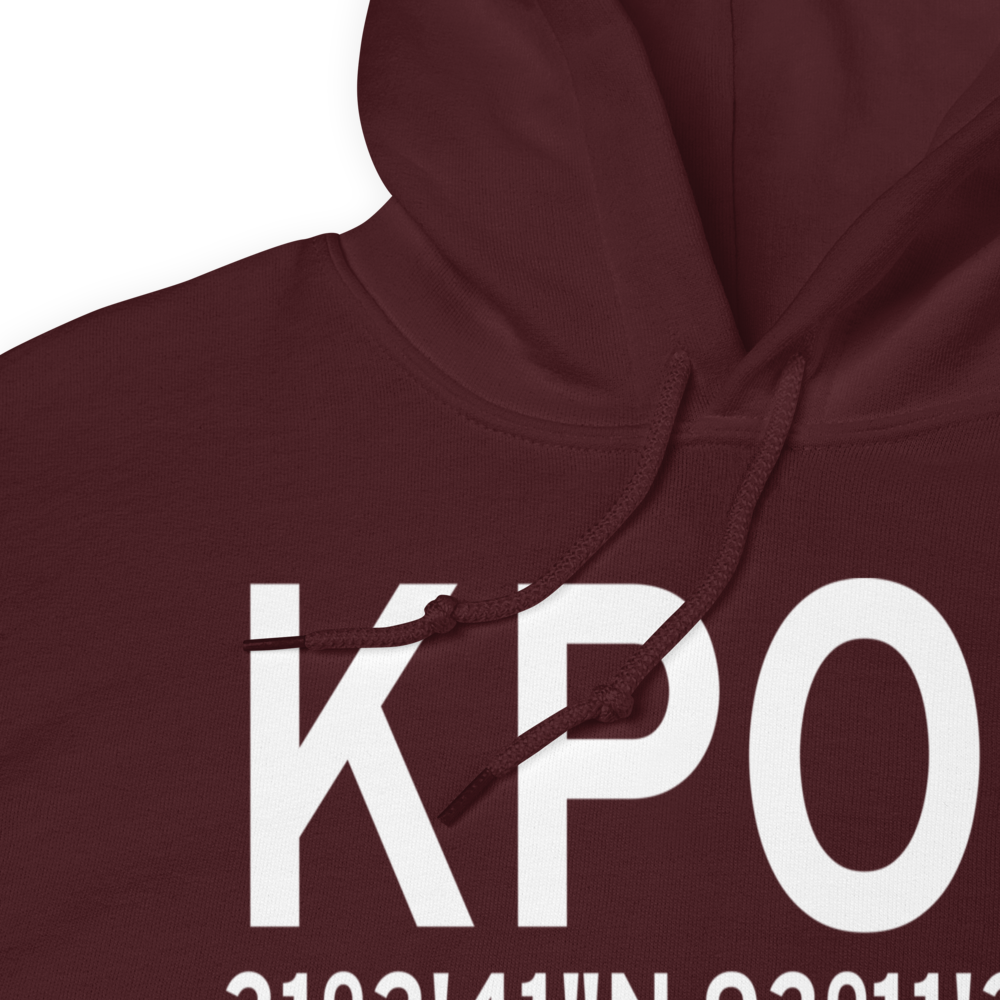 Polk Army Air Field (KPOE) ICAO Hoodie Sweatshirt 