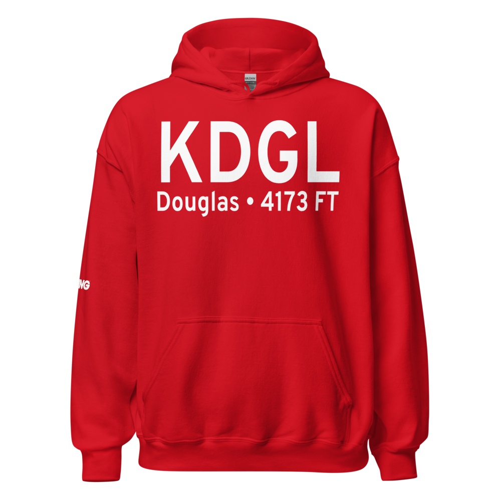 Douglas Municipal Airport (KDGL) ICAO Hoodie Sweatshirt 
