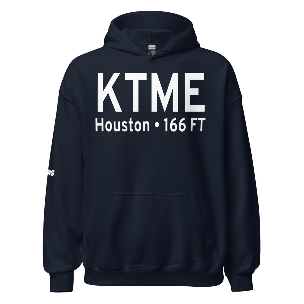 Houston Executive Airport (KTME) ICAO Hoodie Sweatshirt 
