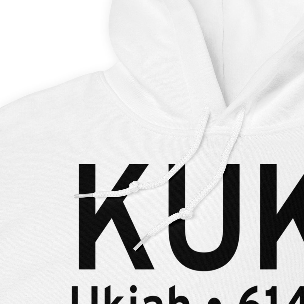 Ukiah Municipal Airport (KUKI) ICAO Hoodie Sweatshirt 