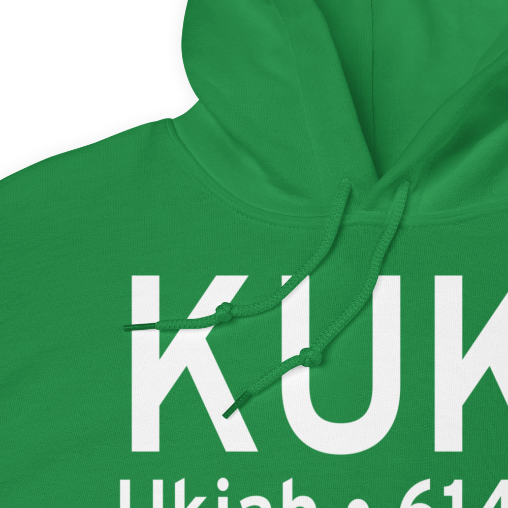 Ukiah Municipal Airport (KUKI) ICAO Hoodie Sweatshirt 