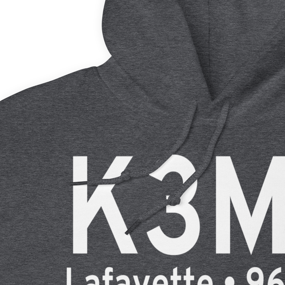 Lafayette Municipal Airport (K3M7) ICAO Hoodie Sweatshirt 