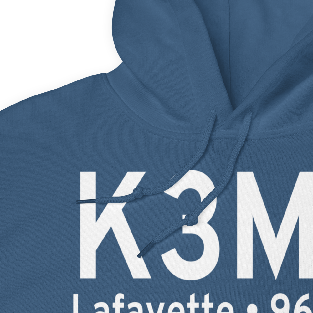 Lafayette Municipal Airport (K3M7) ICAO Hoodie Sweatshirt 