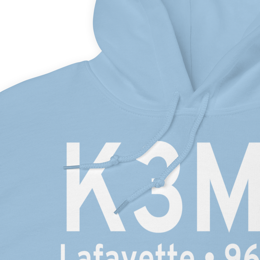 Lafayette Municipal Airport (K3M7) ICAO Hoodie Sweatshirt 