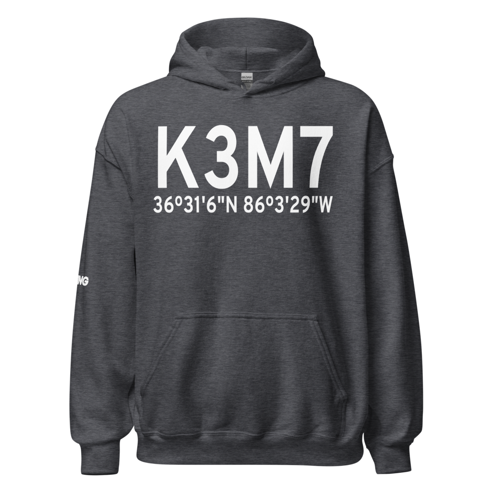 Lafayette Municipal Airport (K3M7) ICAO Hoodie Sweatshirt 