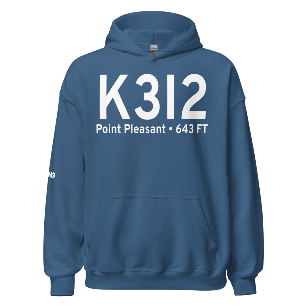 Mason County Airport (K3I2) ICAO Hoodie Sweatshirt 