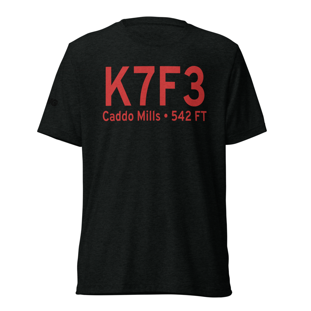 Caddo Mills Municipal Airport (K7F3) ICAO Tri-blend T-Shirt 