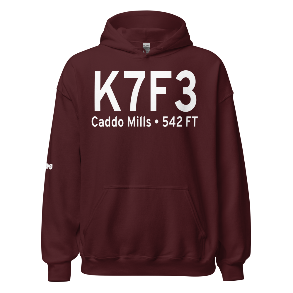 Caddo Mills Municipal Airport (K7F3) ICAO Hoodie Sweatshirt 