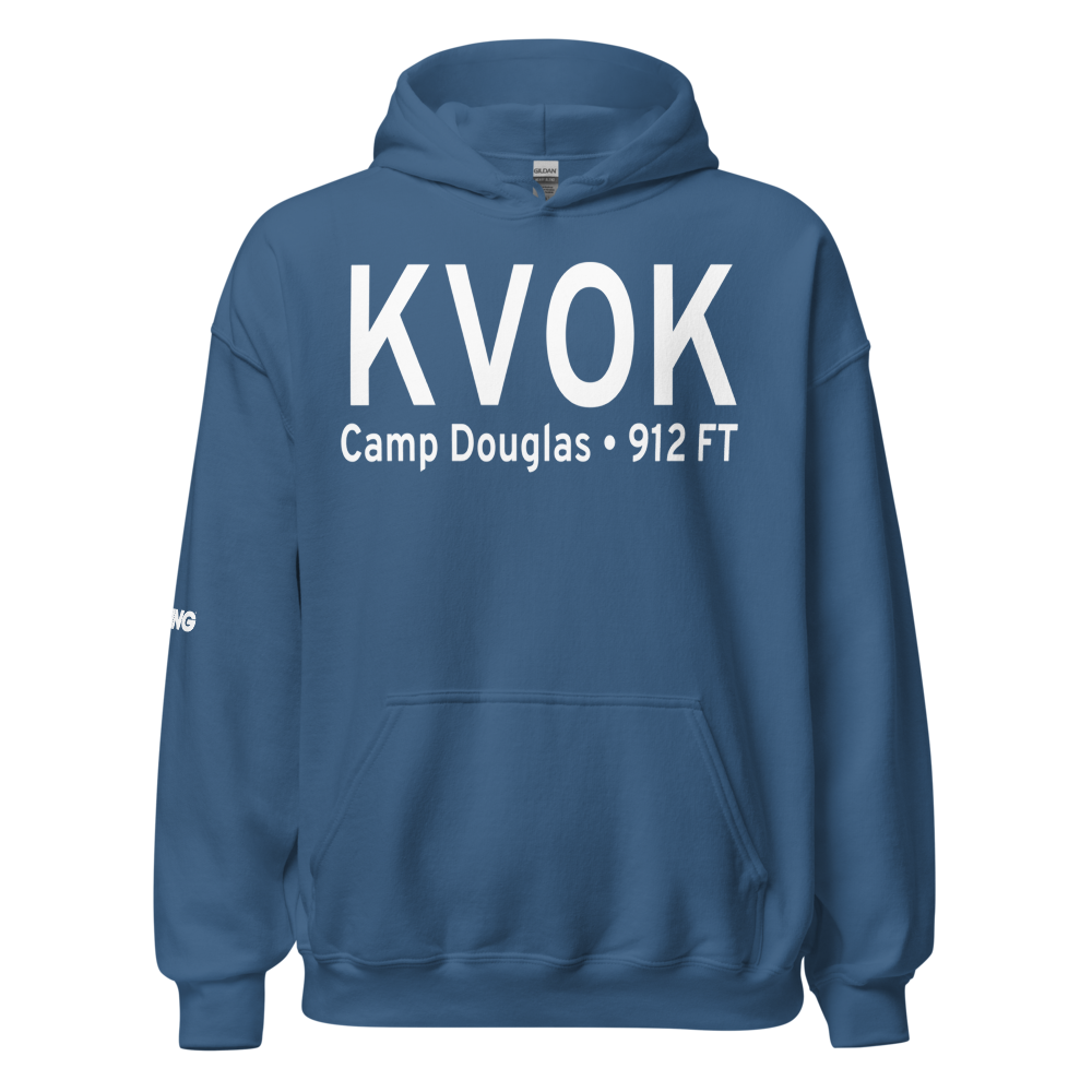 Volk Field (KVOK) ICAO Hoodie Sweatshirt 