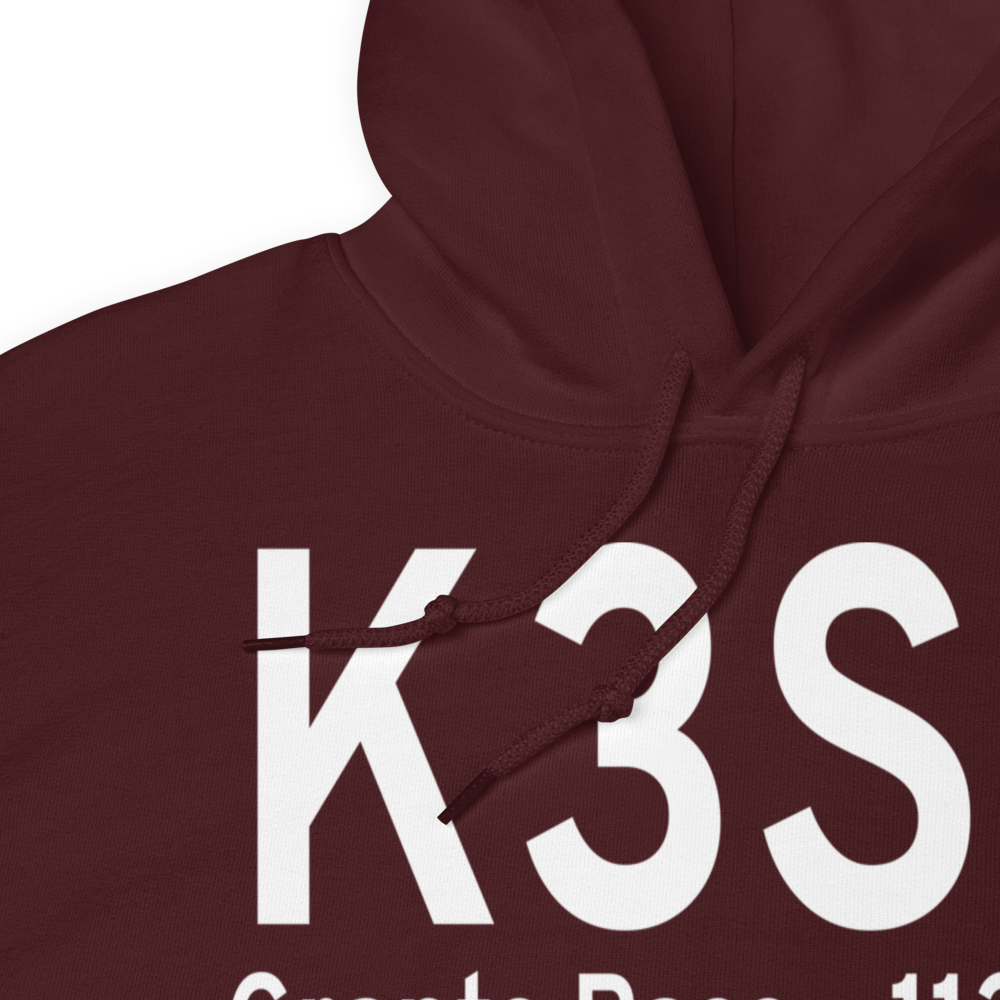 Grants Pass Airport (K3S8) ICAO Hoodie Sweatshirt 