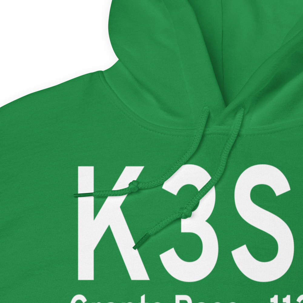 Grants Pass Airport (K3S8) ICAO Hoodie Sweatshirt 