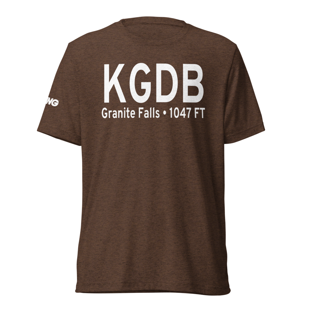 Granite Falls Municipal-Lenzen-Roe Memorial Field (KGDB) ICAO Tri-blend T-Shirt 