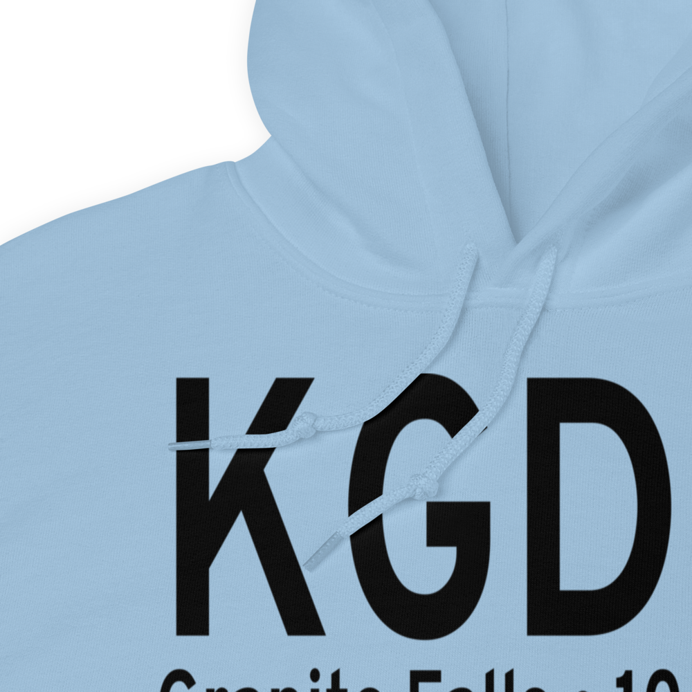 Granite Falls Municipal-Lenzen-Roe Memorial Field (KGDB) ICAO Hoodie Sweatshirt 