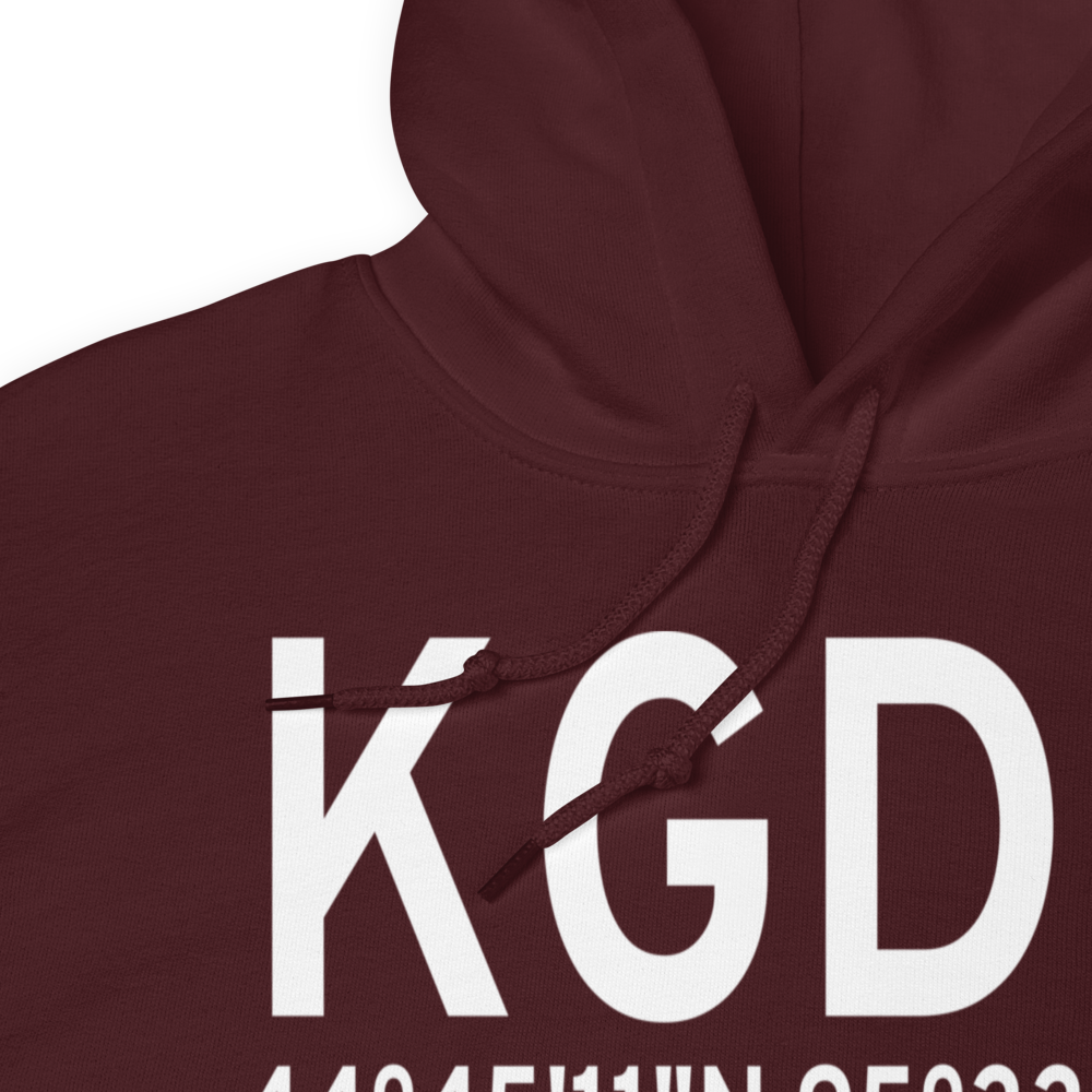 Granite Falls Municipal-Lenzen-Roe Memorial Field (KGDB) ICAO Hoodie Sweatshirt 