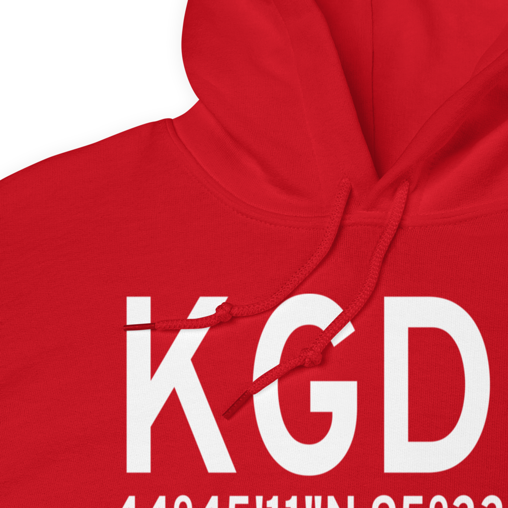 Granite Falls Municipal-Lenzen-Roe Memorial Field (KGDB) ICAO Hoodie Sweatshirt 