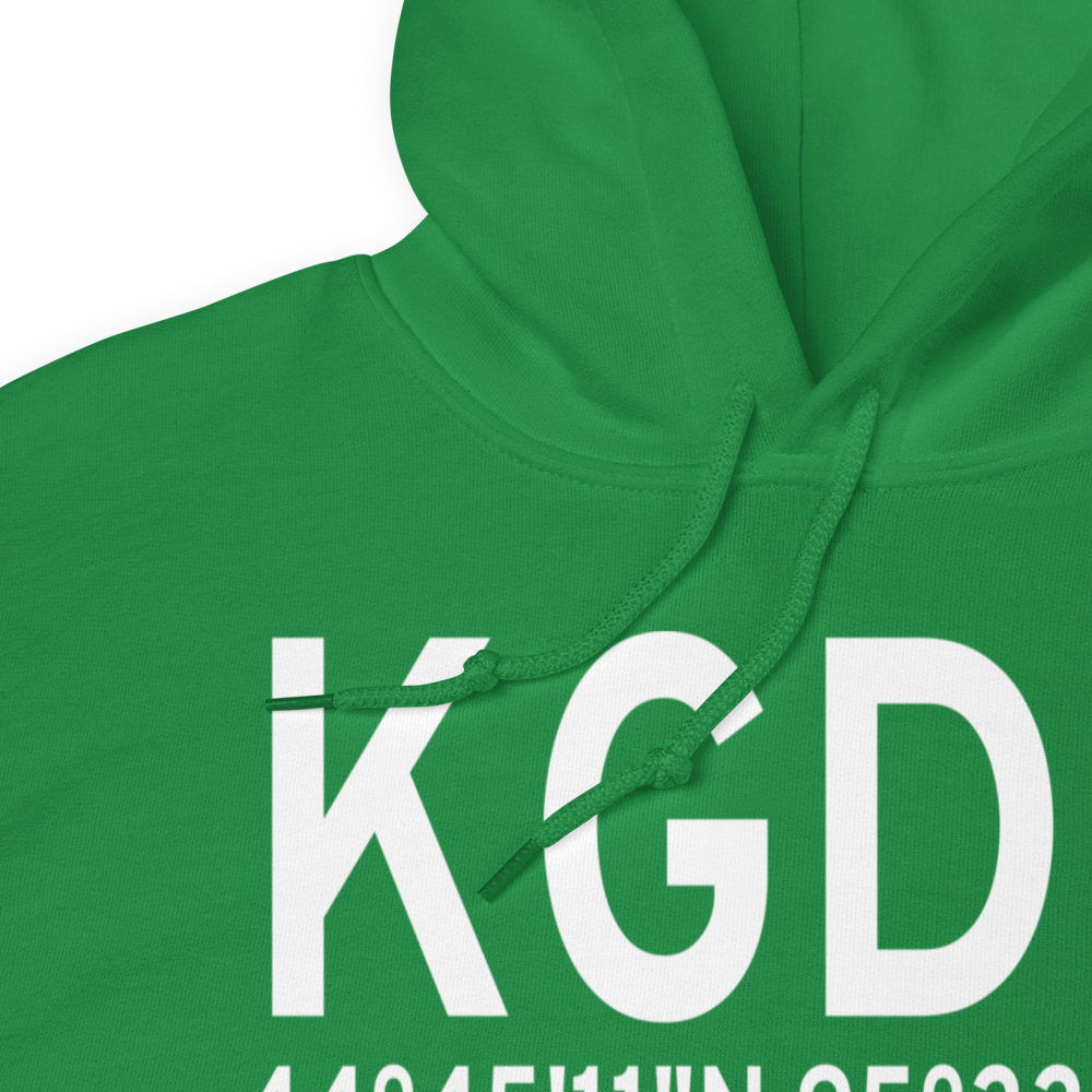 Granite Falls Municipal-Lenzen-Roe Memorial Field (KGDB) ICAO Hoodie Sweatshirt 