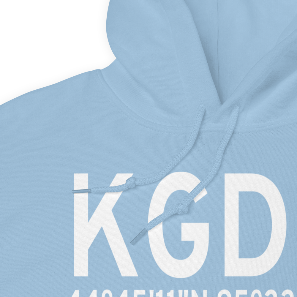 Granite Falls Municipal-Lenzen-Roe Memorial Field (KGDB) ICAO Hoodie Sweatshirt 